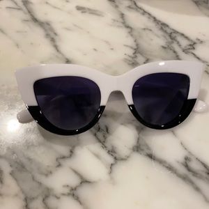 Black and White Two Toned Sunglasses